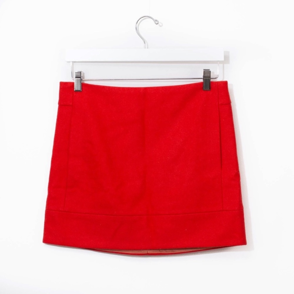 J Crew Wool Mini Skirt